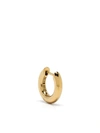 ALL BLUES 14KT GOLD-PLATED HOOP EARRING