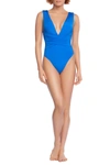 Trina Turk Wrap Front One-piece Swimsuit In Ocean