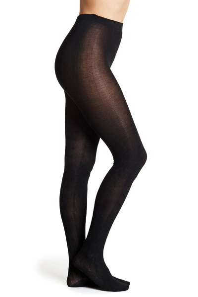 Hue Cable Sweater Tight In Black