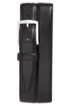 Allen Edmonds Midland Ave. Leather Belt In Black