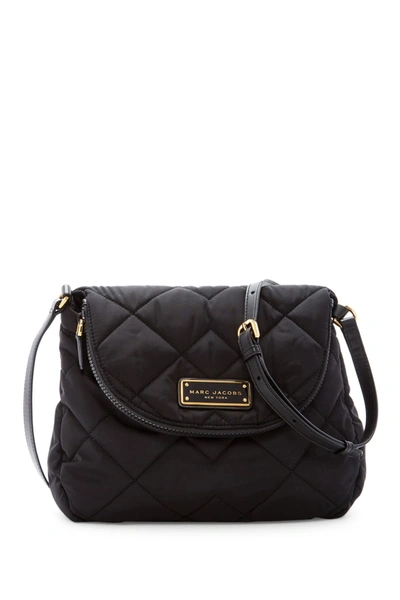 Marc Jacobs Quilted Nylon Messenger In Black