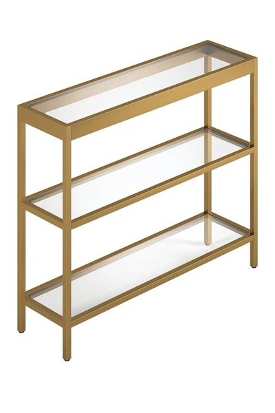 Addison And Lane Alexis 36" Brass Finish Console Table