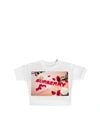 BURBERRY SWEETS PRINT T-SHIRT IN WHITE