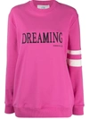 Alberta Ferretti Fucsia Stretch-cotton Sweatshirt In Pink