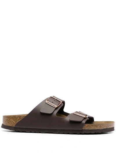 Birkenstock Arizona Bs Sandals - Habana Leather In Brown