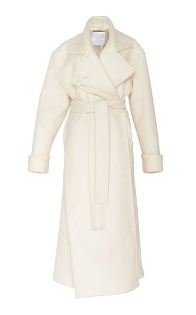 Studio Amelia Women's Equinox Blanket Wool-blend Coat In White