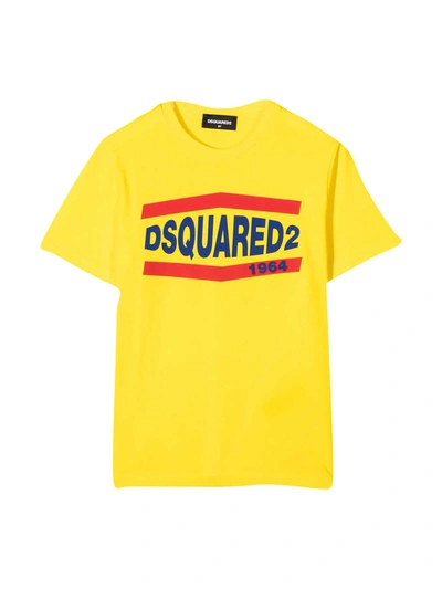 Dsquared2 Yellow Teen T-shirt In Gialla