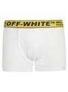 OFF-WHITE SINGLE CLASSIC INDUSTRY BOXER SHORTS,OMUA003R21FAB0030118 0118 WHITE YELLOW