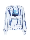 ISABEL MARANT ÉTOILE MOBYLI LOGO TIE-DYE PRINT COTTON SWEATSHIRT,11704025