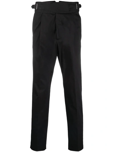 Dsquared2 Monkstrap Slim-fit Trousers In Black