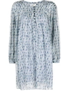 Isabel Marant Étoile Marant Étoile Woman Mini Dress Sky Blue Size 6 Viscose In Blue