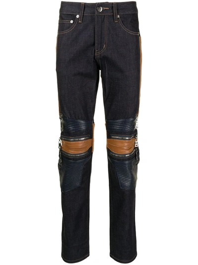 God's Masterful Children Legna Biker Jeans In Blue