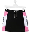 MSGM SIDE LOGO PRINT TRACK SKIRT