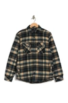 Burnside Long Sleeve Flannel Shirt In Khaki