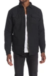 Burnside Long Sleeve Flannel Shirt In Charcoal