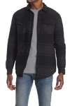 Burnside Long Sleeve Flannel Shirt In Black