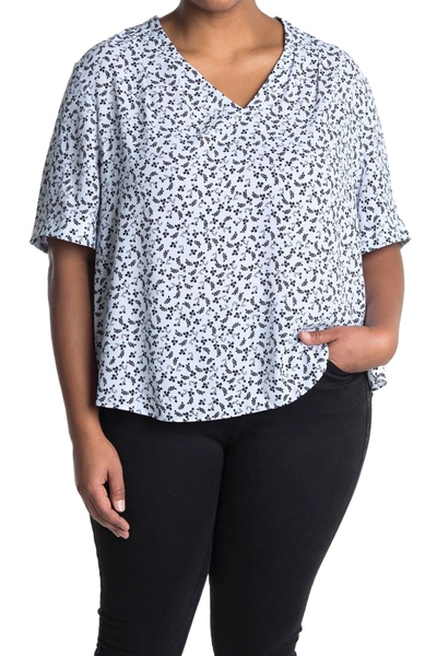 Nydj Charming Floral Top In Delray Ditsy