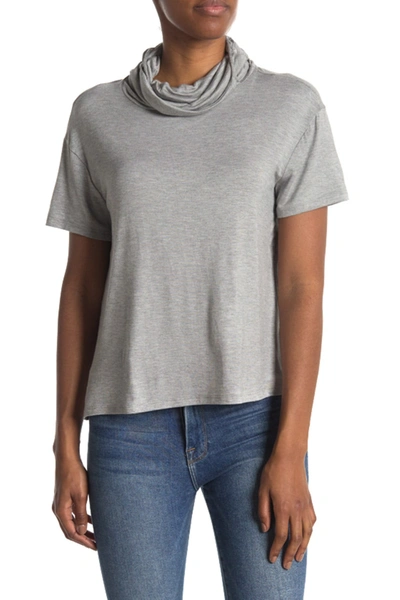 Max & Ash 2-in-1 Adult Face Mask Slouchy T-shirt In Heather Gr