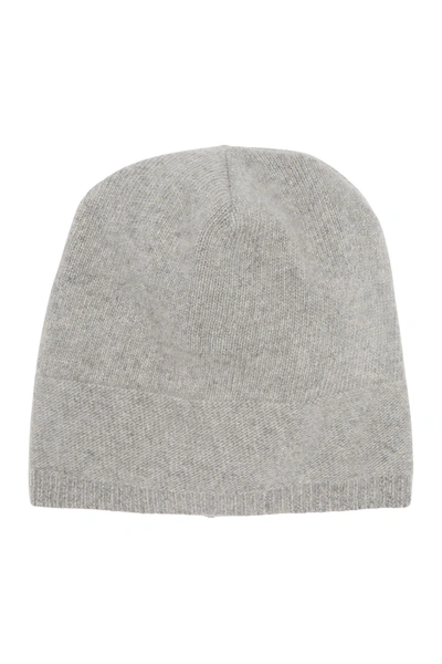 Portolano Slouchy Cashmere Knit Beanie In Lt Ht Grey