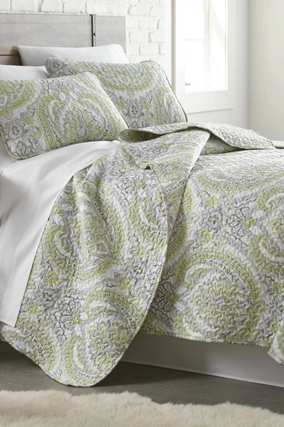 Southshore Fine Linens King/california King Luxury 3-piece Quilt Cover Set In Melody Green