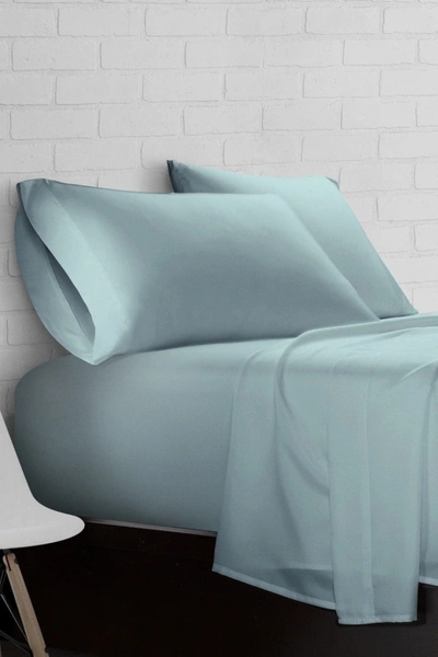 Ella Jayne Aqua Super Soft Triple Brushed Microfiber 4-piece Full Sheet Set