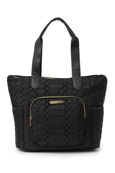 Aimee Kestenberg Libson Tote Bag In Black Python Quilt