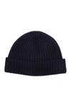 PORTOLANO CASHMERE RIBBED CUFFED BEANIE,888061911738