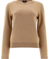 A.p.c. "lucy" Merino Wool Pullover In Beige