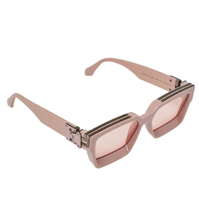 Pre-owned Louis Vuitton Pale Pink/ Pink Z1324e 1.1 Millionaires Sunglasses