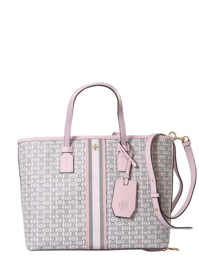 Tory Burch Gemini Link Small Canvas Shopping Bag In Light Pink