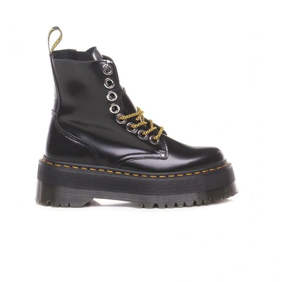 Dr. Martens Woman Ankle Boots Black Size 8.5 Soft Leather