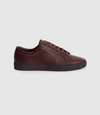 REISS TUMBLED LEATHER SNEAKERS,REISS81805964044