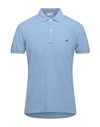 Brooksfield Polo Shirts In Slate Blue