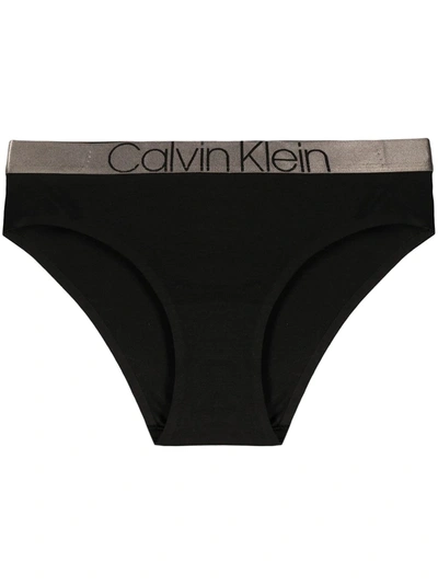 Calvin Klein Underwear Bikini-style Cotton Briefs In Black