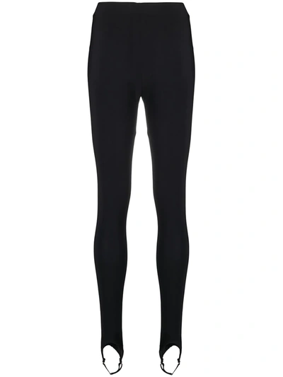 Murmur Stirrup-ankle Leggings In Black