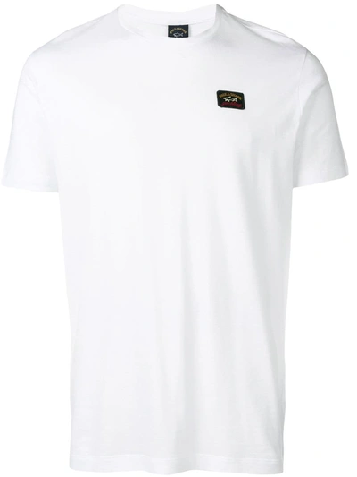 Paul & Shark Logo-patch Cotton T-shirt In White