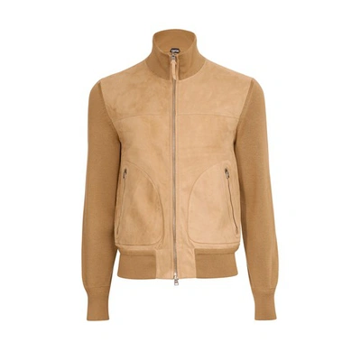 Tom Ford Jacket In Dark Sand