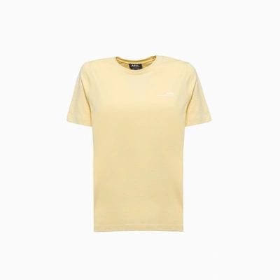 Apc A.p.c. T-shirt Coeop-f26012 In Jaune