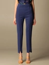 BOUTIQUE MOSCHINO PANTS MOSCHINO BOUTIQUE SLIM CADY TROUSERS,0302 1124 290