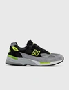 New Balance Grey & Black Made In Us 992 Sneakers In Black