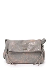 Aimee Kestenberg Bali Double Entry Leather Crossbody Bag In Rose Gold Distressed