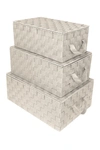 Sorbus Beige Woven Storage Basket In Beige