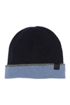 Bruno Magli Cashmere Colorblock Jersey Knit Beanie In 418nvydn
