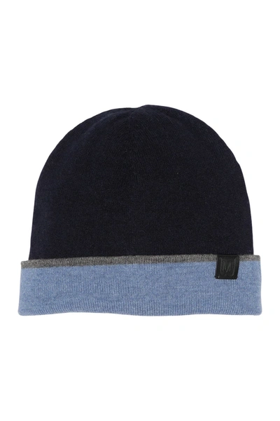 Bruno Magli Cashmere Colorblock Jersey Knit Beanie In 418nvydn