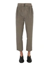 LEMAIRE LEMAIRE PLEATED CROPPED TROUSERS