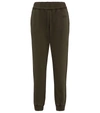 Rta Embroidered Logo High-waisted Track Pants In Green