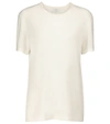Co Round-neck Knitted Cashmere T-shirt In Ivory