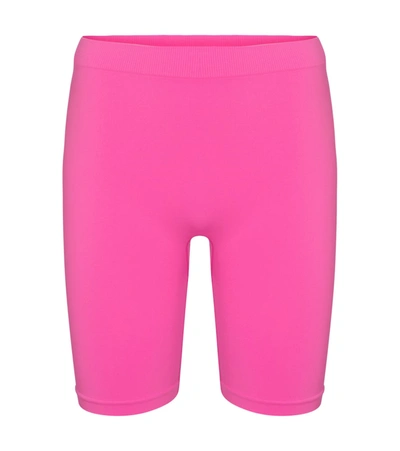Helmut Lang High Waist Mini Bermuda Shorts For Women In Pink