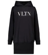 VALENTINO VLTN COTTON-BLEND HOODIE,P00538099