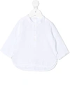 Il Gufo Button-placket Linen Shirt In 白色